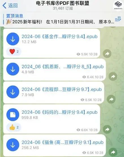 telegram电子书群，整理优秀的telegram小说群组！
