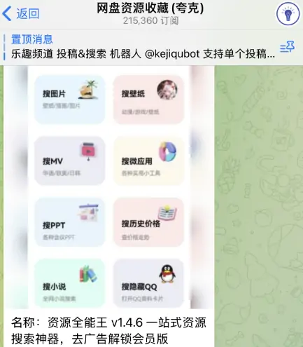 telegram频道推荐，网盘资源收藏