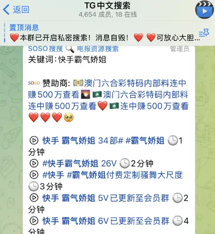 telegram中文群组搜索，TG中文搜索