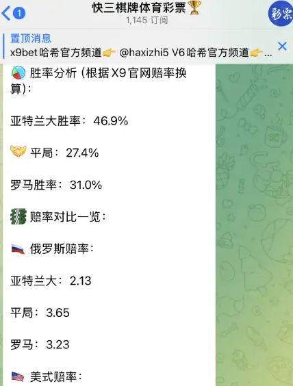 telegram彩票群，快三棋牌体育彩票