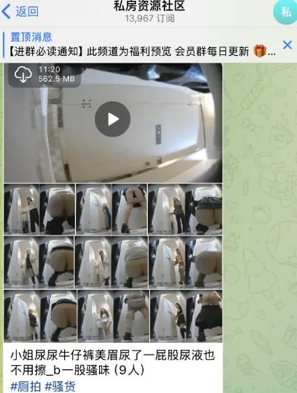 telegram厕拍群，私房资源社区