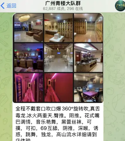 telegram广州修车群，广州青楼大队